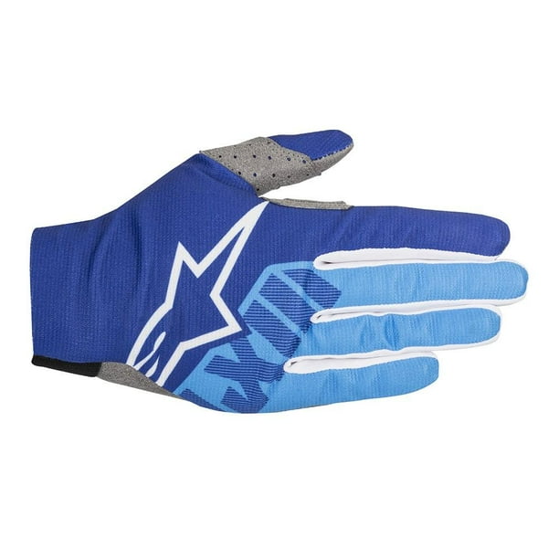 Medium Blue Alpinestars Mens Dune Motorcycle Riding Glove